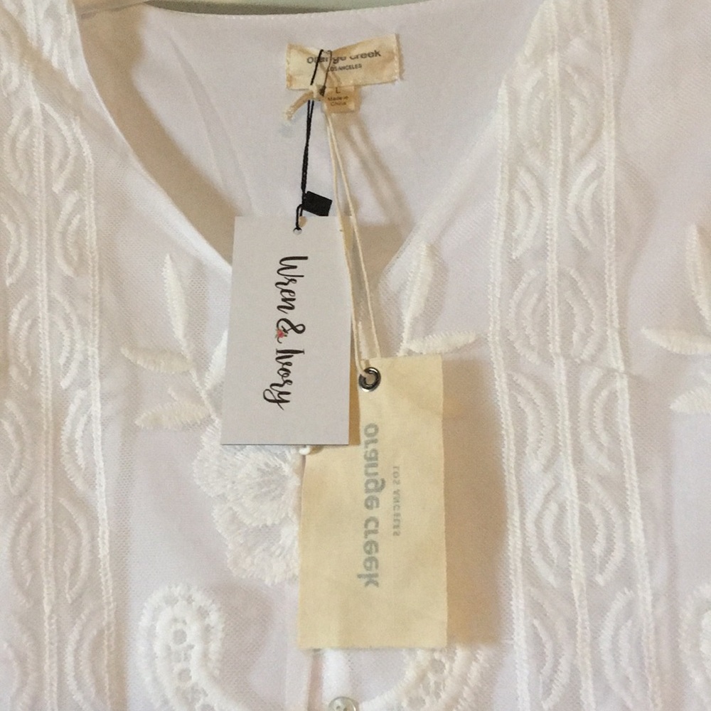 When and Ivory white lace dress